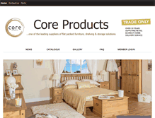 Tablet Screenshot of coreproducts.co.uk